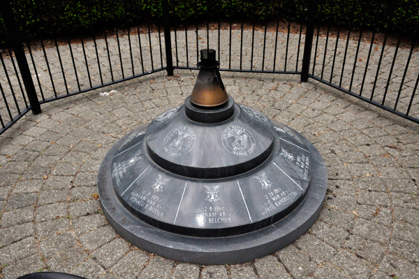 Air Force & Marine Corps Emblem on the Eternal Flame